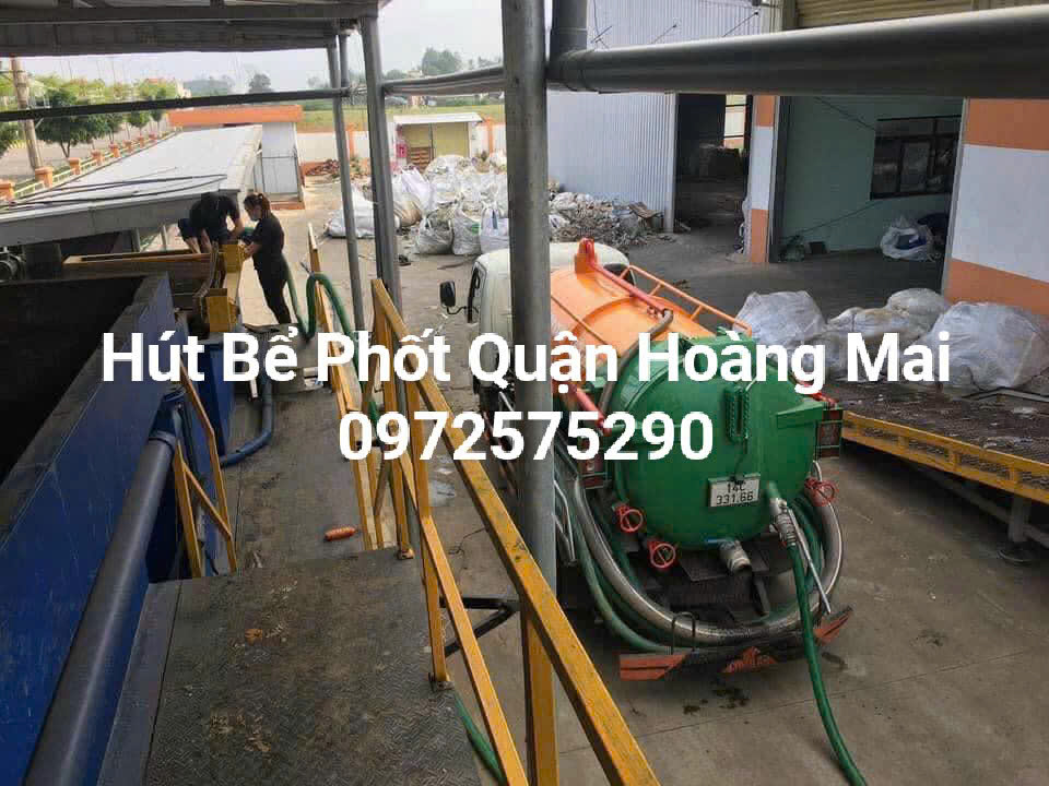 Hút bể phốt quận Hoàng Mai giá rẻ