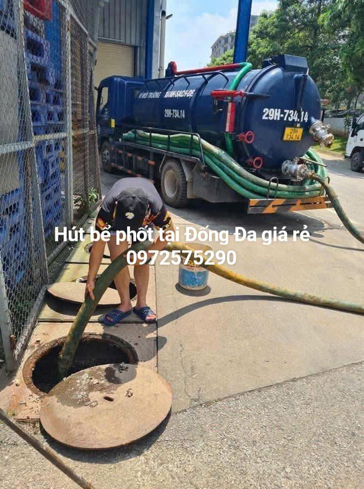 Hút hố ga , hút bể phốt tại quận Đống Đa