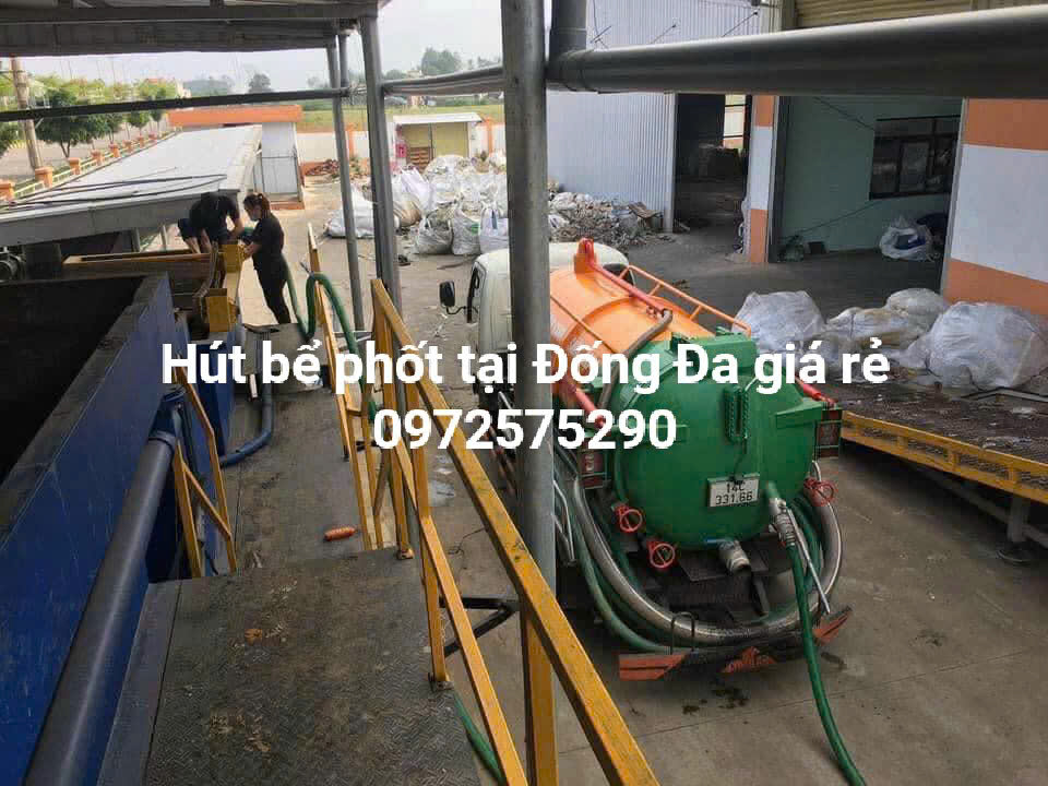 Xử lý hút chất thải cho các nhà máy tại quận Đống Đa