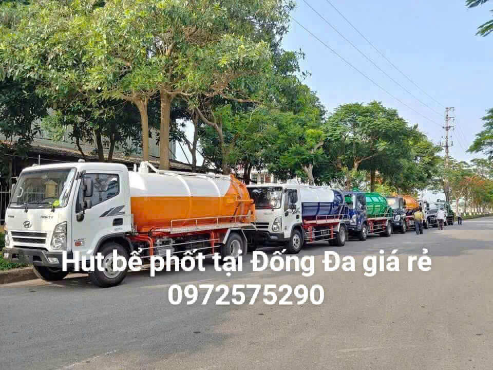 Nhận hút bể phốt cho các khu đô thị, nhà dân tại quận Đống đa