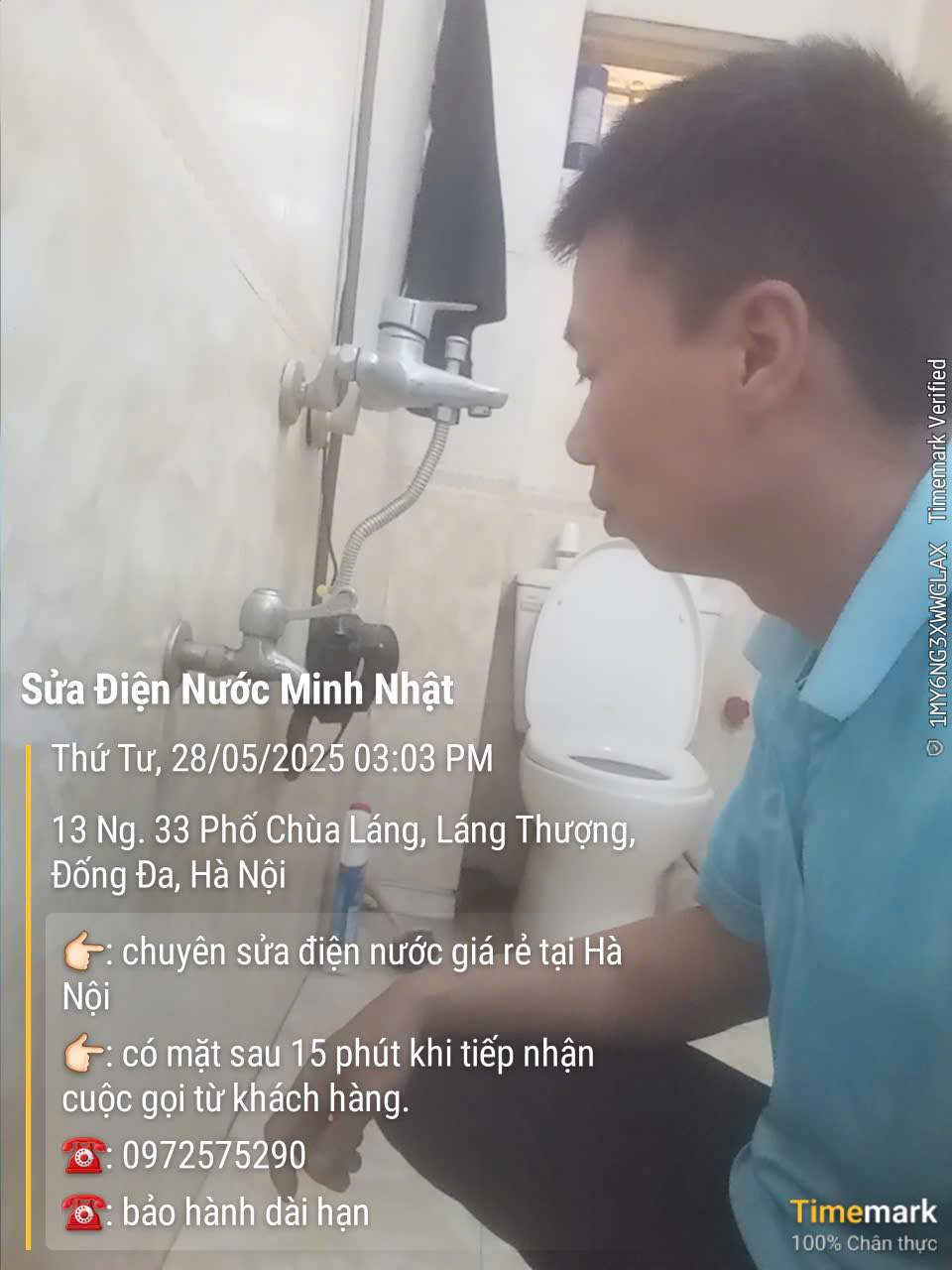 Thợ sửa điện nước tại Phố Chùa láng