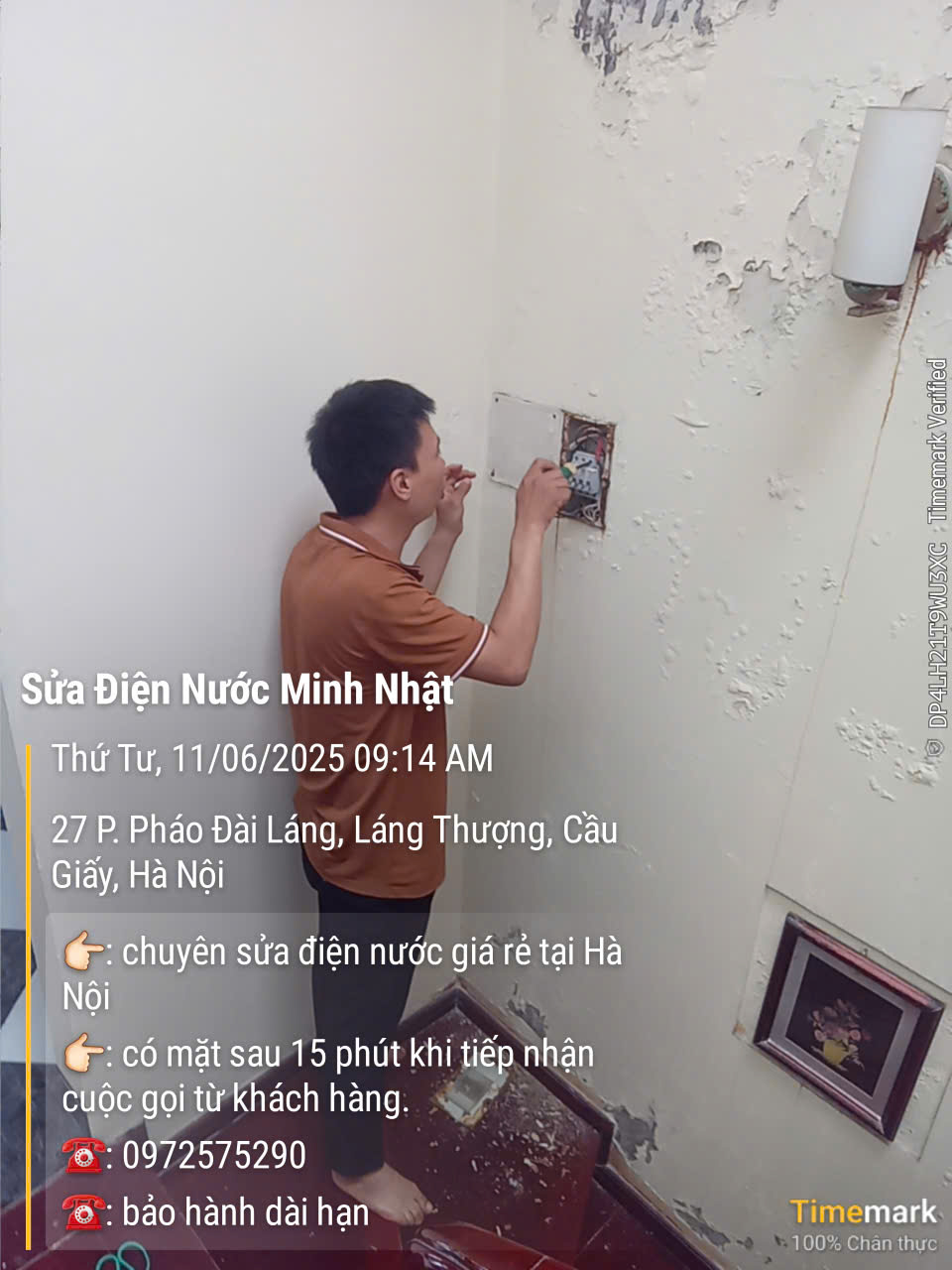 Thợ sửa chữa điện nước tại đường láng