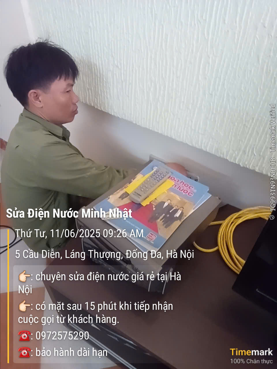 thợ sửa điện nước tại đường láng