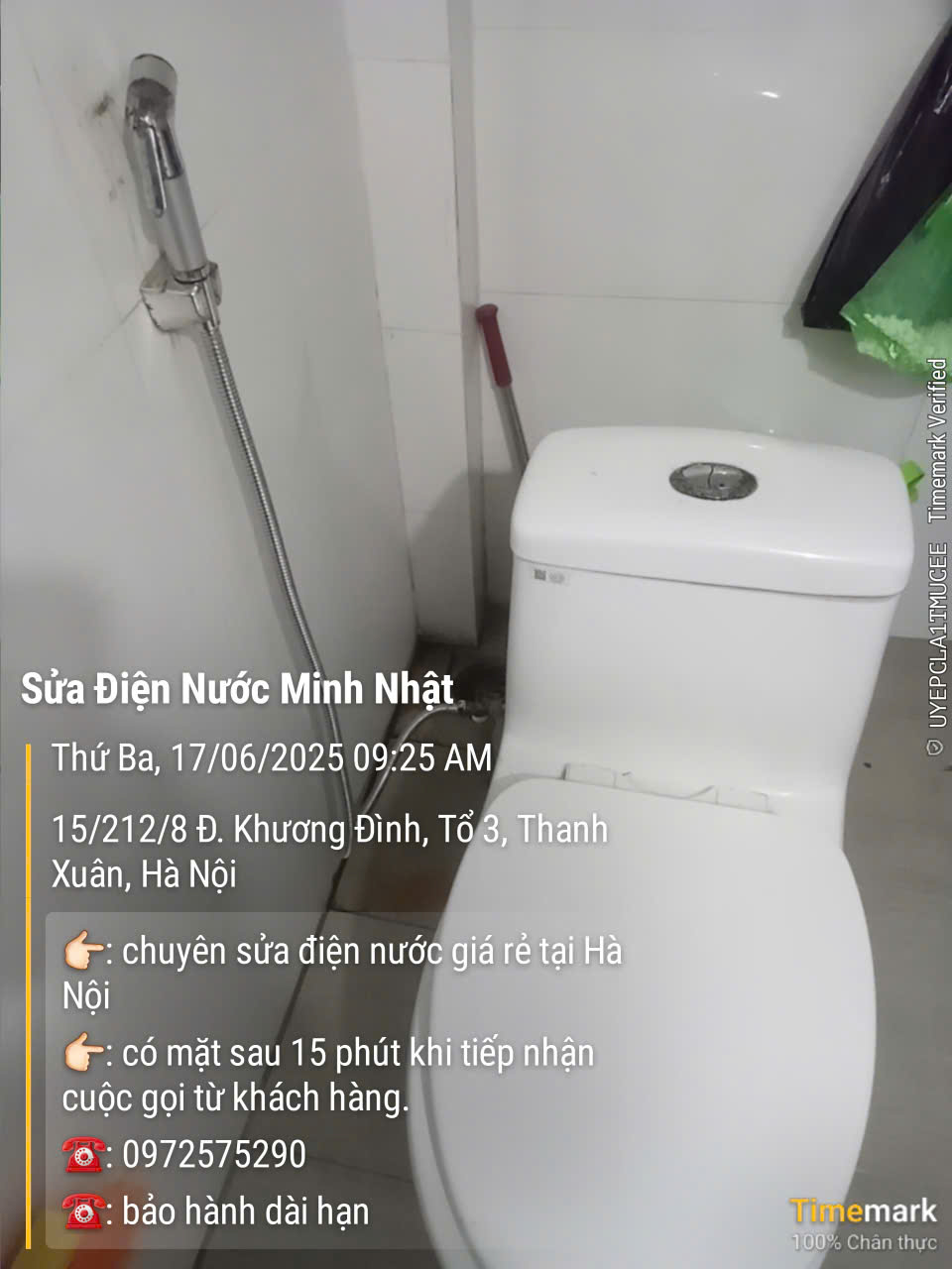 Thợ sửa điện nước tại Khương Đình