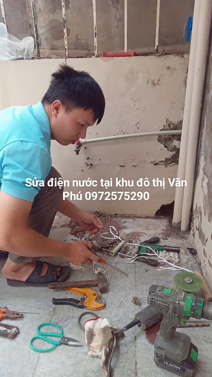 Sửa điện nước tại khu đô thị Văn Phú