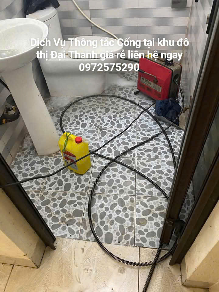 Dịch vụ thông tắc cống tại Khu đô thị Đại Thanh