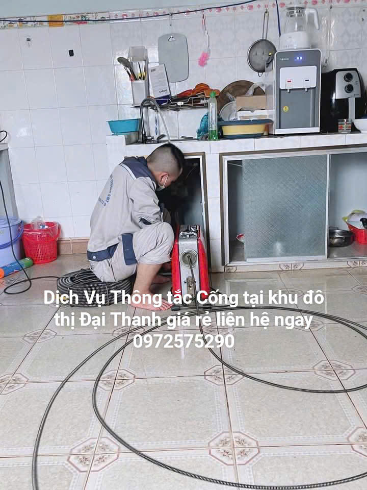 Thông tắc cống tại khu đô thị Đại Thanh giá rẻ