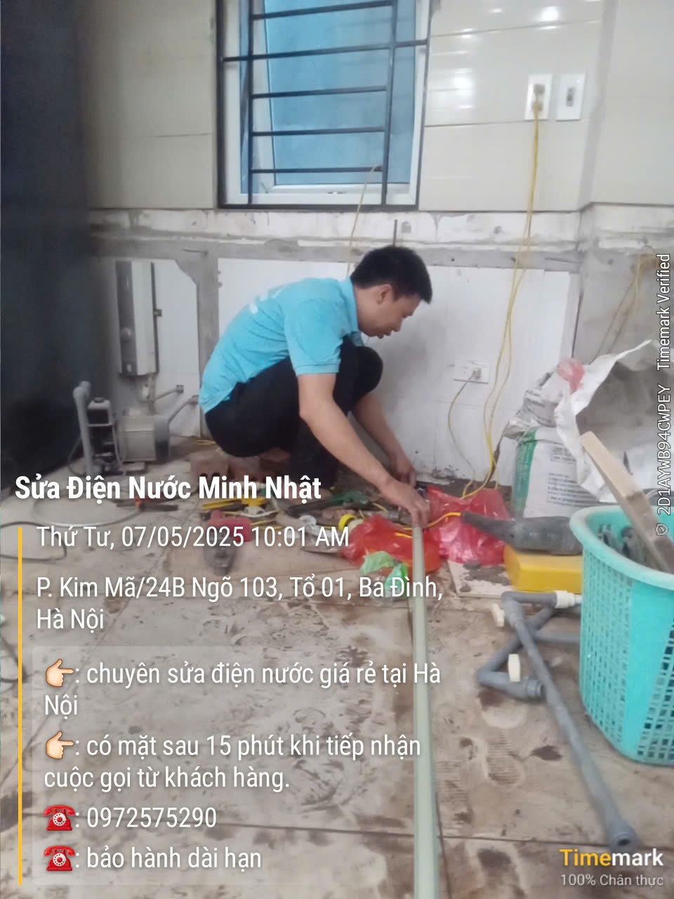Thợ sửa điện nước tại Kim Mã
