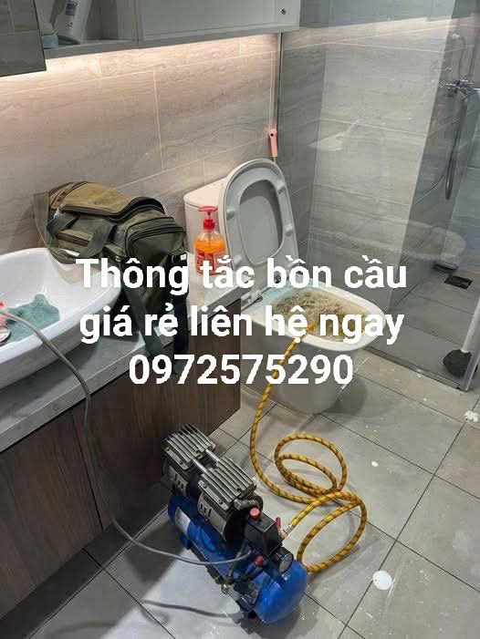 Xử lý tắc nghẽn bồn cầu tại quận Ba Đình