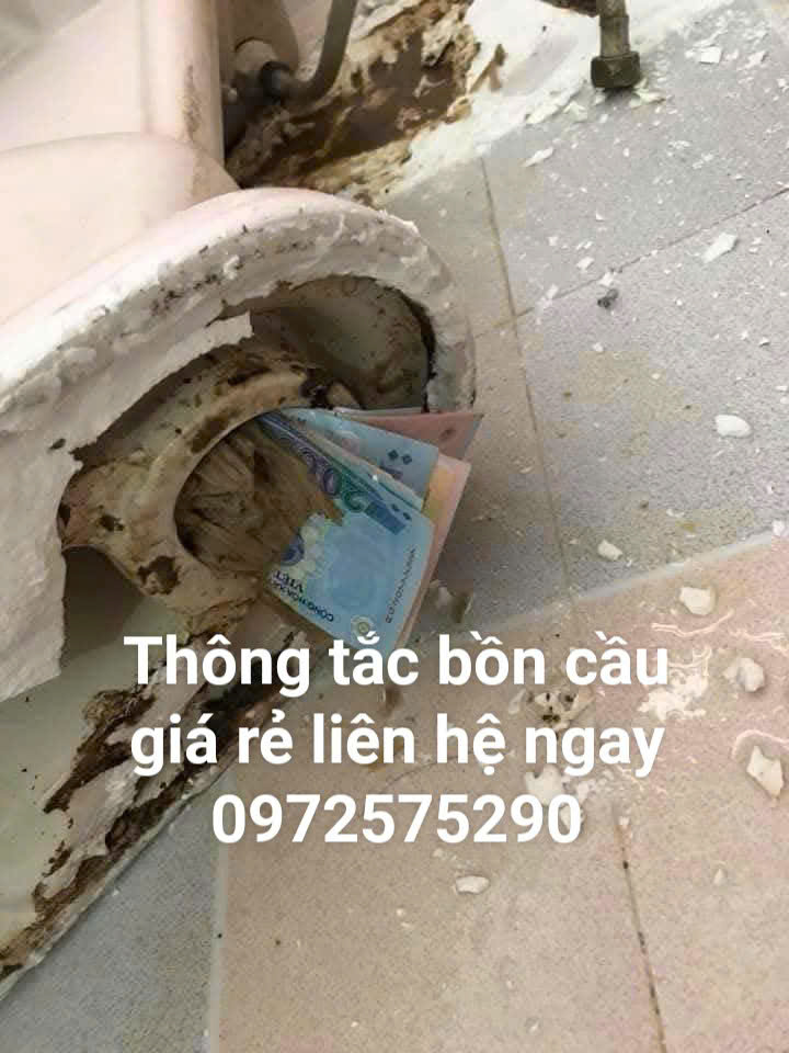 Thông bồn cầu bị tắc do đánh rơi đồ vào