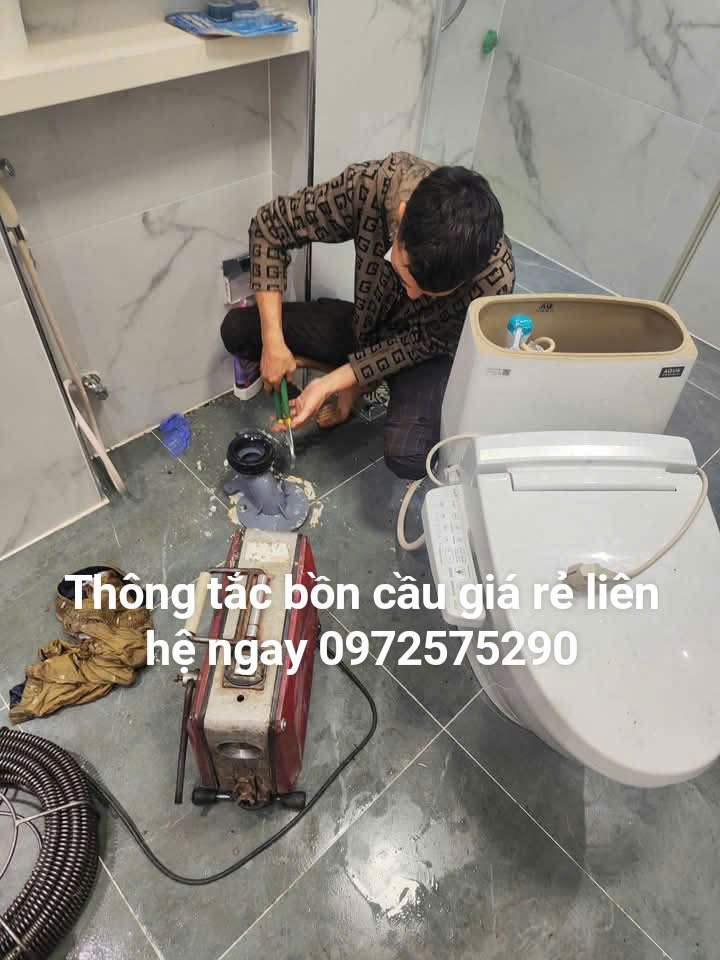 Thợ thông tắc bồn cầu tại quận bắc từ liêm giá rẻ nhất
