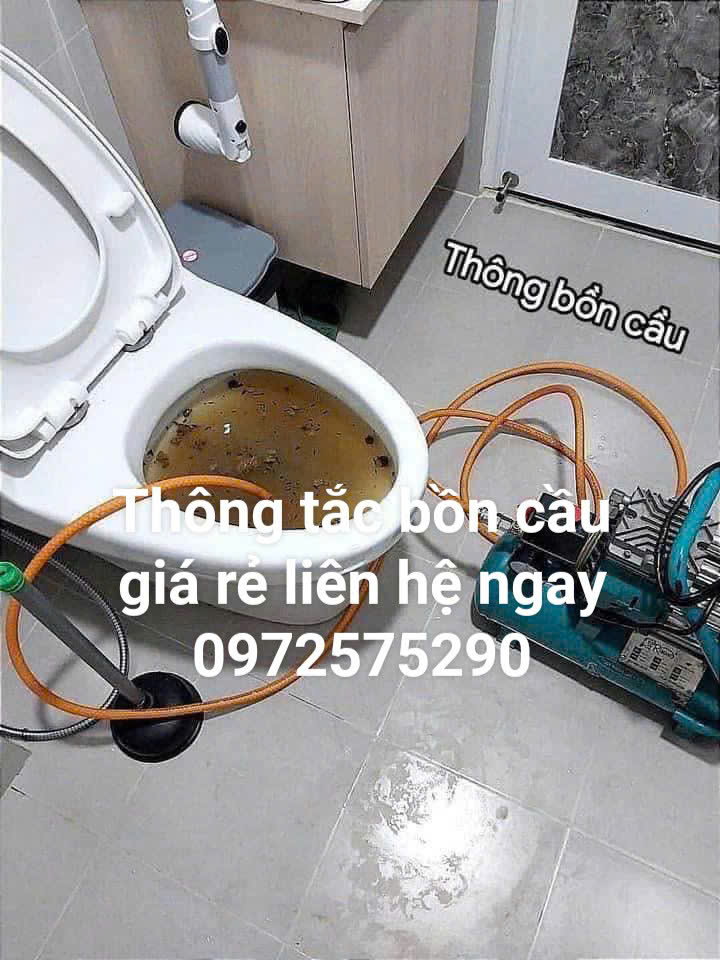 Xử lý nhanh tắc bồn cầu bằng máy móc chuyên dụng không cần đục phá