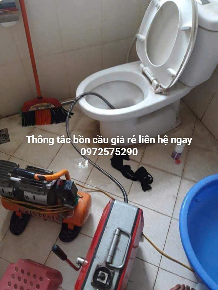 Thợ thông tắc bồn cầu chuyên nghiệp quận Hoàng Mai