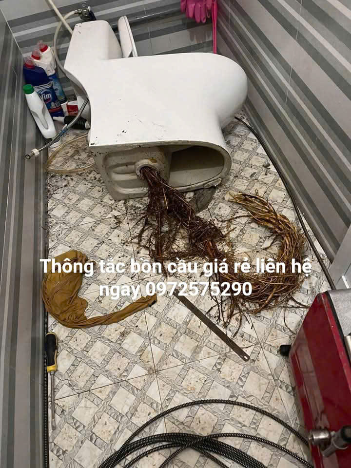 Thông bồn cầu bị tắc tại quận Tây Hồ