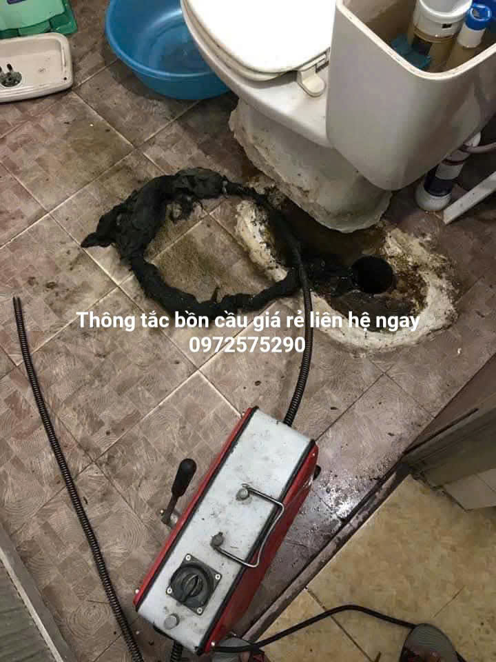 Thông bồn cầu tại quận Ba Đình giá rẻ nhất