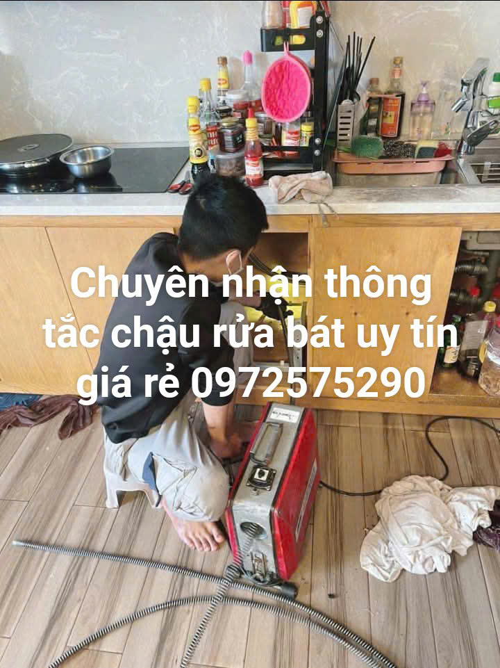 Thông tắc chậu rửa bát tại quận Ba Đình giá rẻ nhất