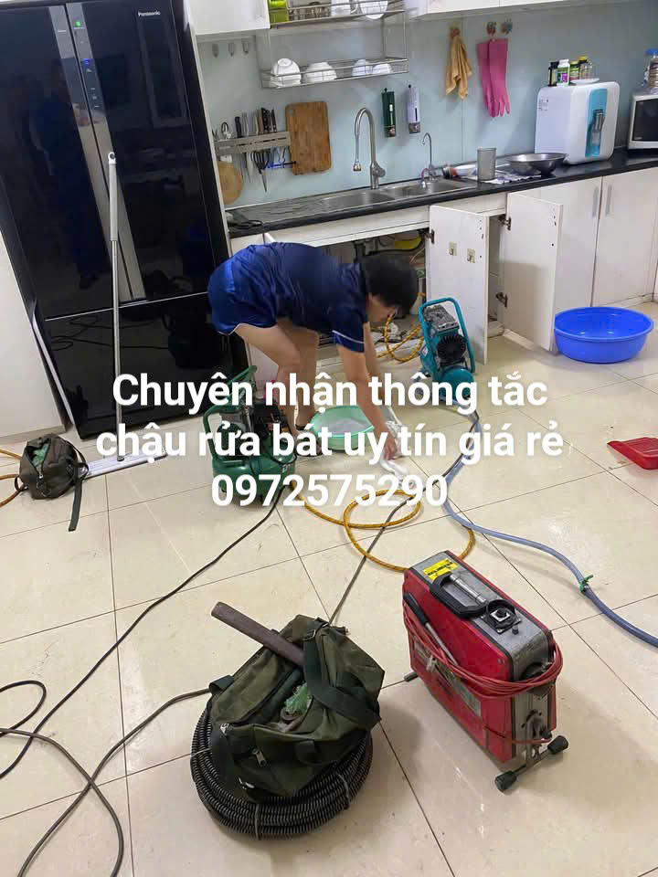Thông tắc chậu rửa bát tại quận Ba Đình