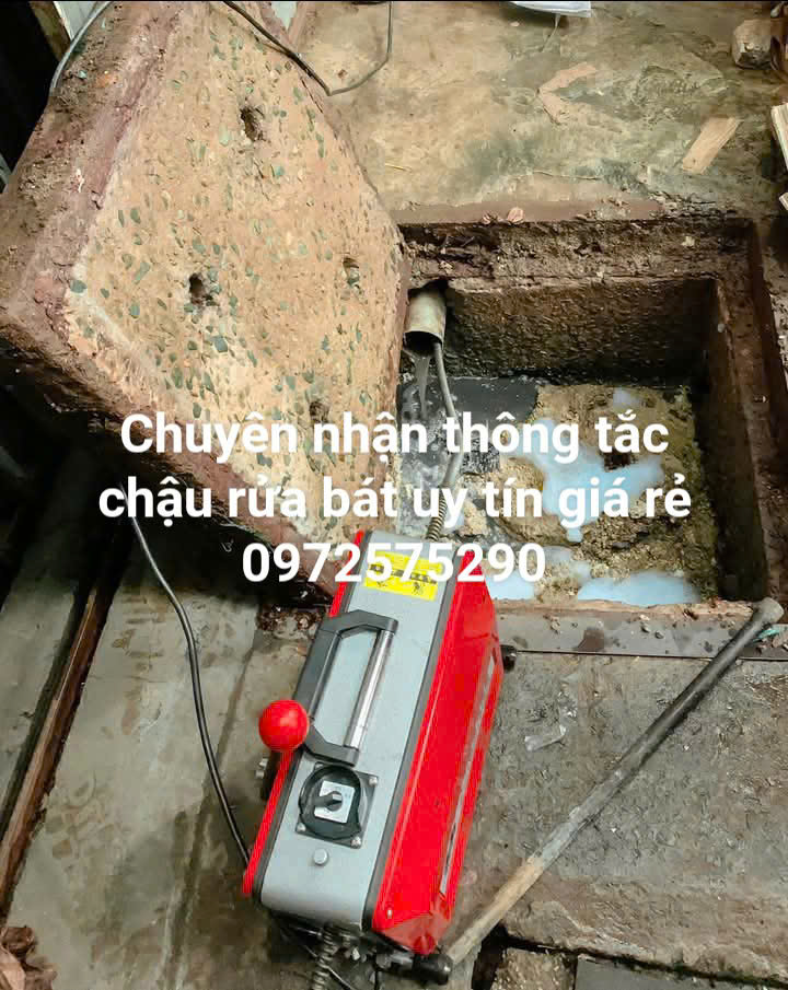 Thông chậu rửa bát quận Ba đình bằng máy lò xo