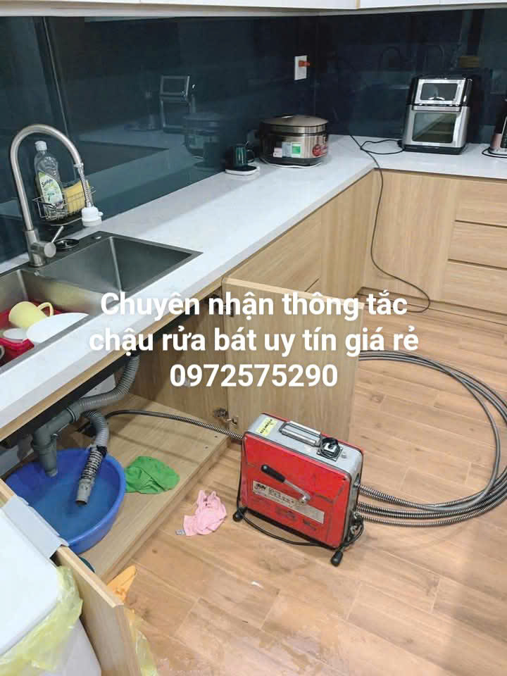 Thông tắc bồn chậu rửa bát tại quận Bắc Từ Liêm