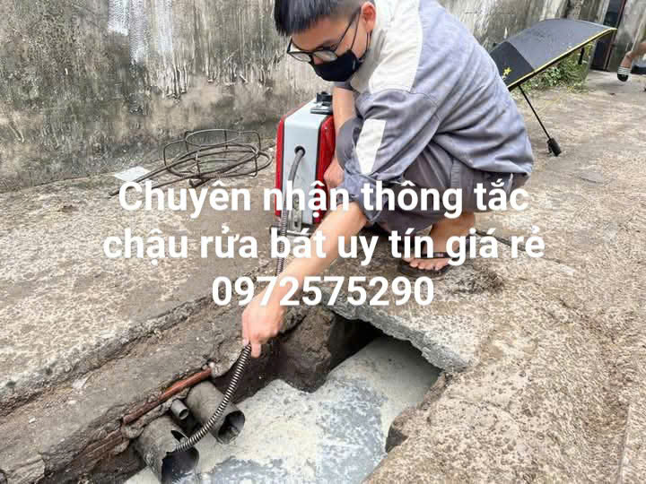 Thông ống nước thoát chậu rửa tại quận bắc từ liêm