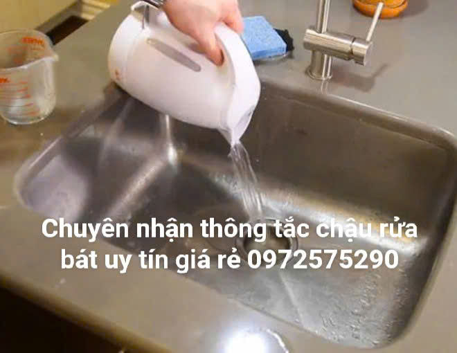 Xử lý tắc nghẽn ống nước thoát chậu rửa tại quận cầu giấy