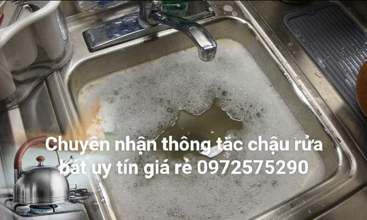Thợ sửa nhanh sự cố tắc chậu rửa bát