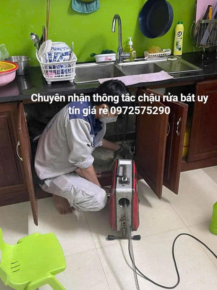 thông tắc chậu rửa bát tại quận Hà Đông giá rẻ nhất