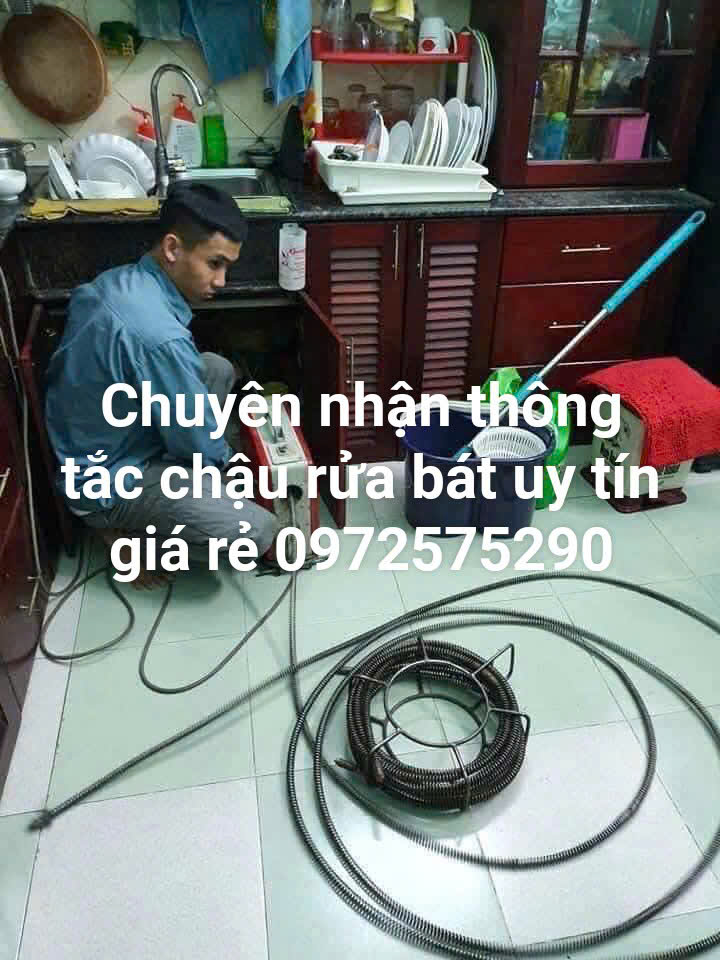 Thông tắc chậu rửa bát tại quận long biên chuyên nghiệp