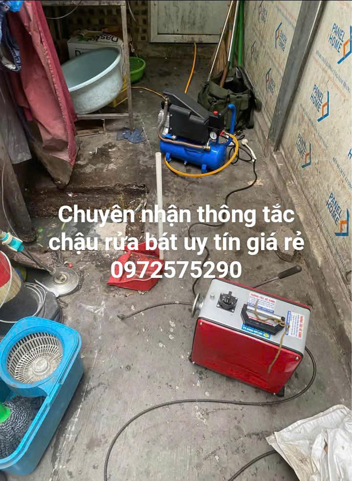 Thông tắc chậu rửa bát tại quận Tây Hồ