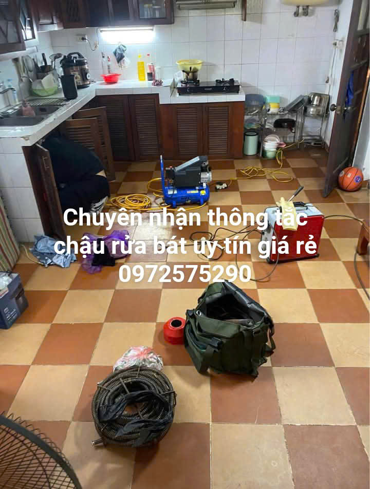 Dịch vụ thông tắc chậu rửa bát tại quận Tây Hồ