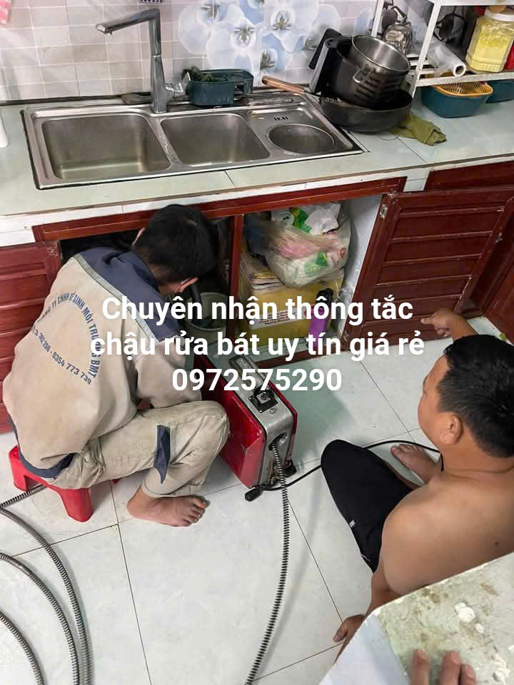 Thợ tư vấn chủ nhà cách thông tắc chậu rửa bát quận Tây Hồ