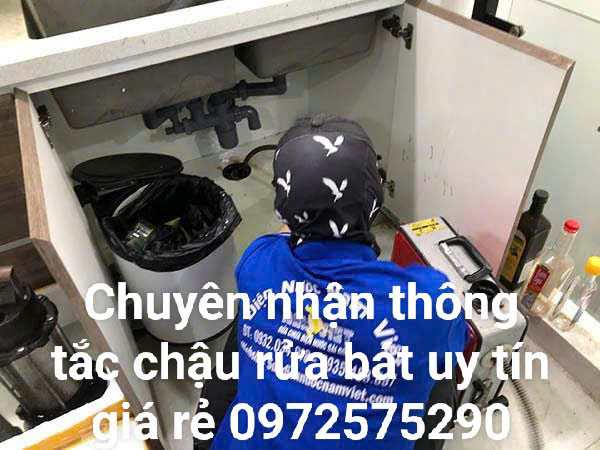 thông tắc chậu rửa tại quận Thanh Xuân