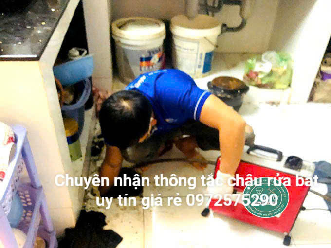 Thợ thông tắc ống nước thoát chậu rửa bát tại quận Thanh Xuân