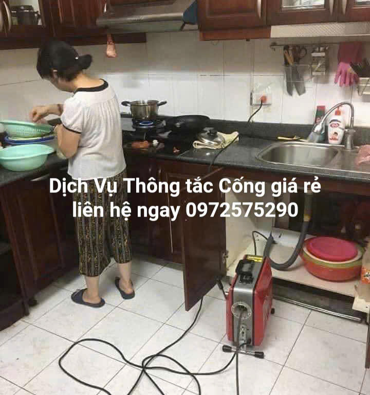 Thông tắc chậu rửa bát bị tắc tại Ciputra