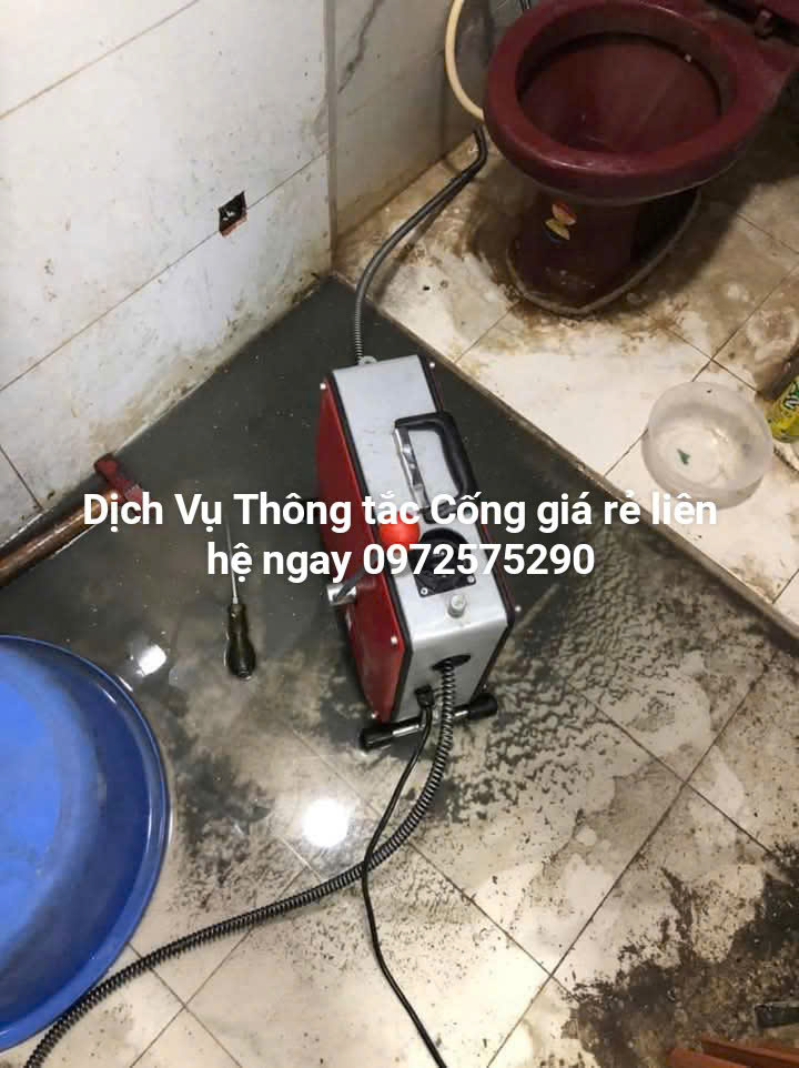 Thông tắc cống giá rẻ tại khu đô thị Đặng Xá