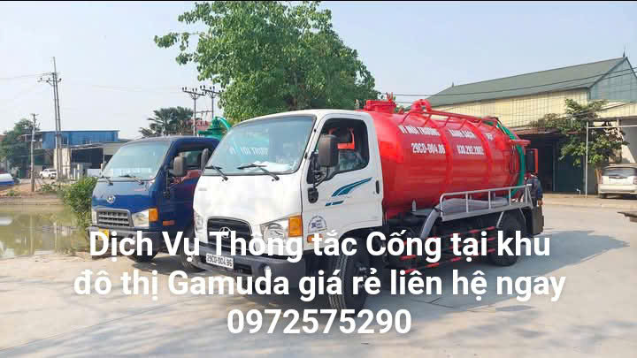 Thông tắc cống tại Gamuda bằng xe chuyên dụng chuyên nghiệp