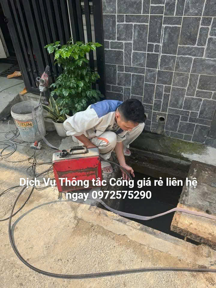 Dịch vụ thông cống bị tắc tại khu đô thị Linh Đàm