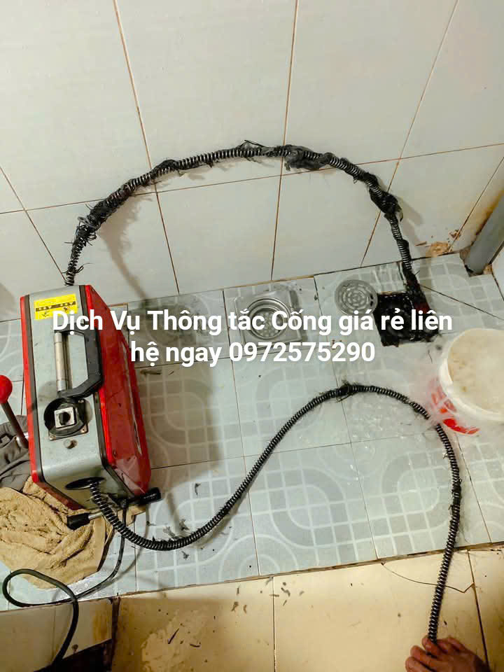 Thông tắc cống tại Khu đô thị Sài Đồng