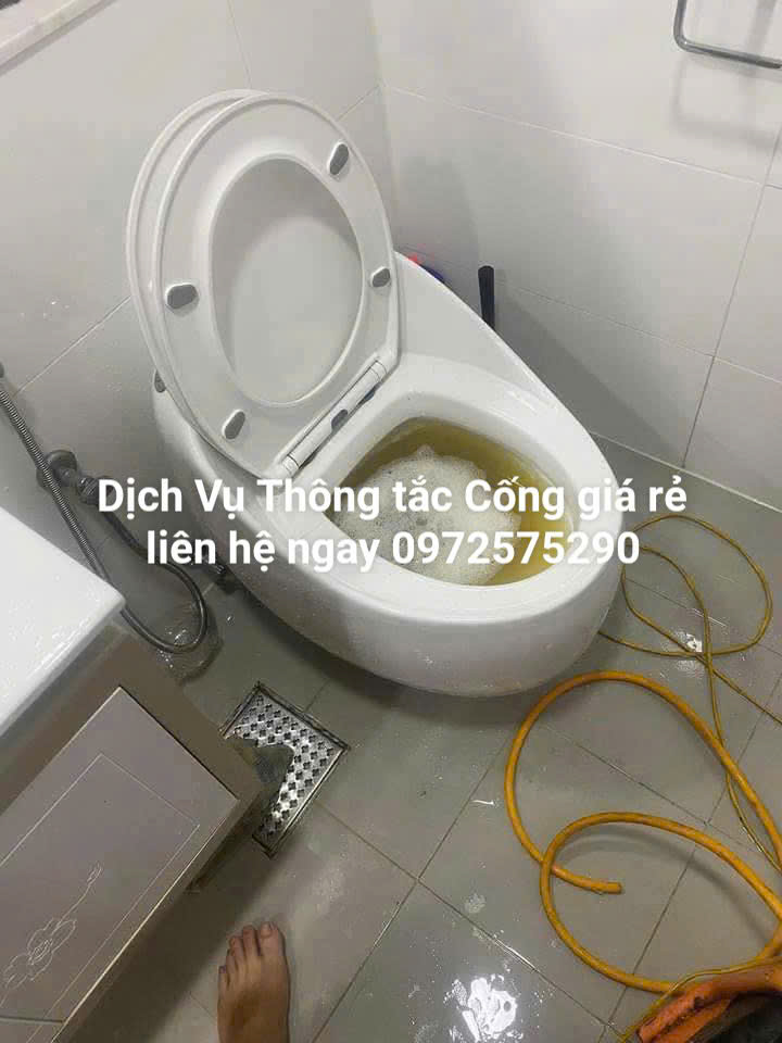 Thông tắc bồn cầu bằng máy nén khí
