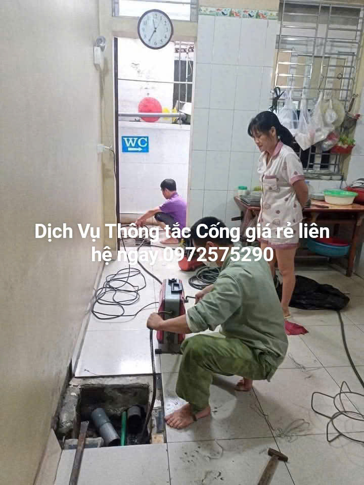 Quy trình làm việc thông tắc cống tại times city