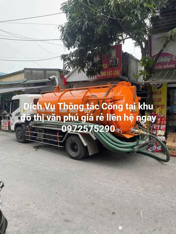 Thông tắc cống tại Văn Phú giá rẻ