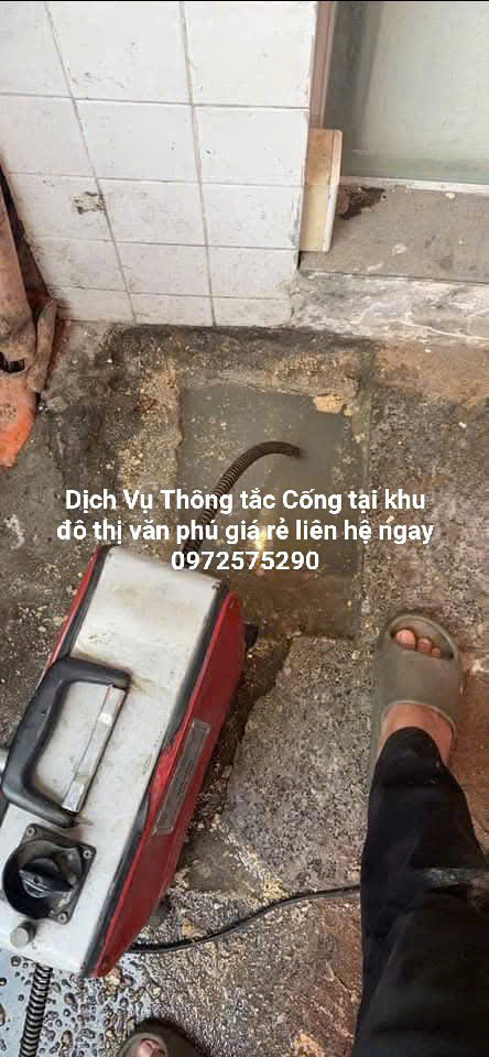Thông tắc vệ sinh đường cống thoát nước tại Văn Phú