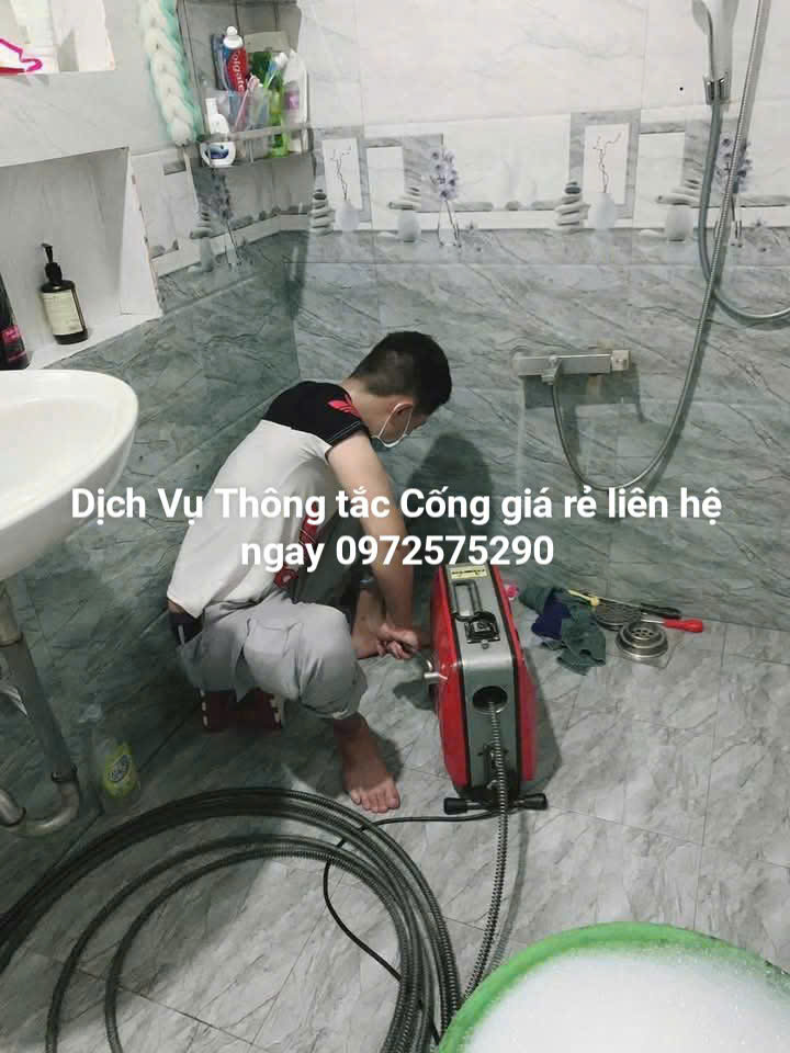 Xử lý tắc cống giá rẻ tại khu đô thị Vĩnh Hoàng