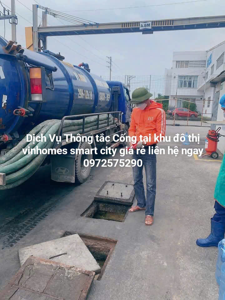 Chuyên nhận thông tắc cống tại vinhomes smart city