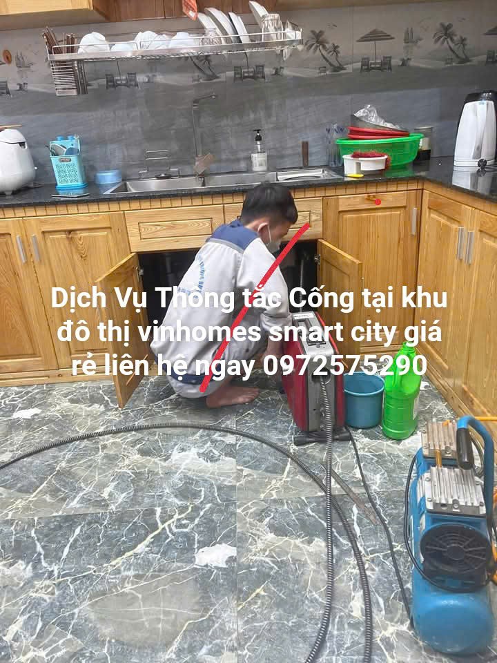 Chuyên nhận thông tắc cống tại vinhomes smart city giá rẻ nhất