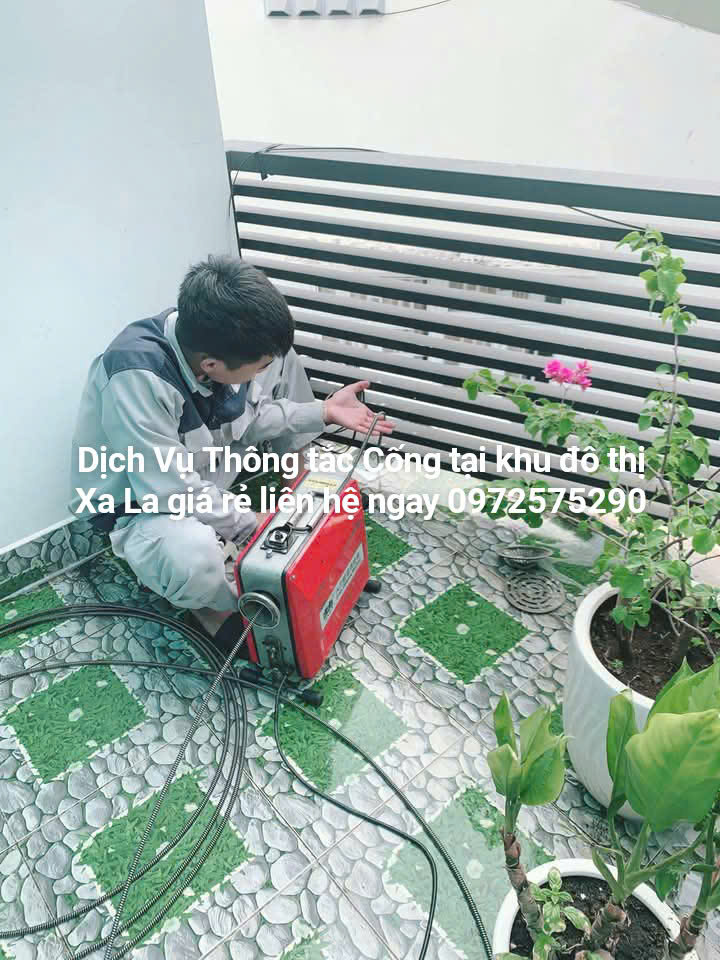 Thông Tắc cống tại khu đô thị Xa La Hà Nội